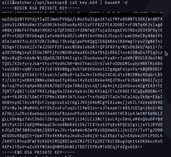 Private ssh key found